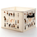 LADOCK Funny Goat Sheep Animal Storage Bins Box, Toybox for Girls Boys, Gifts for Goat Lovers Foldable Baskets Organizer with Handles for Bedroom Bathroom Home Clothes Toys Books