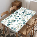 Skiennix Rectangle Wipeable Tablecloth - Fitted Waterproof Design for 6-Foot Tables | 30"x48", Leaves