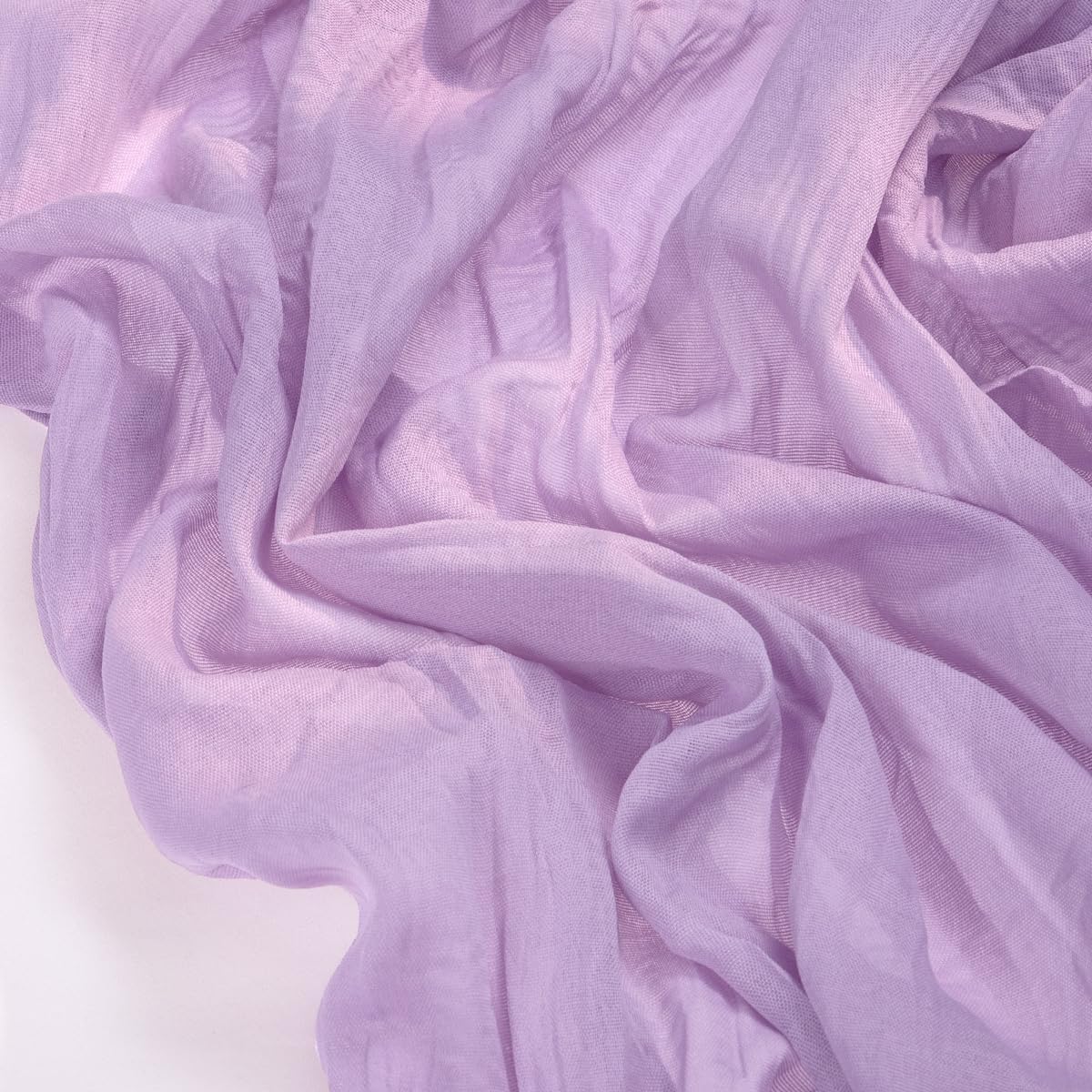 Socomi Cheesecloth Table Runner - Lilac Purple 120-Inch | Boho Rustic Decor for Weddings & Events