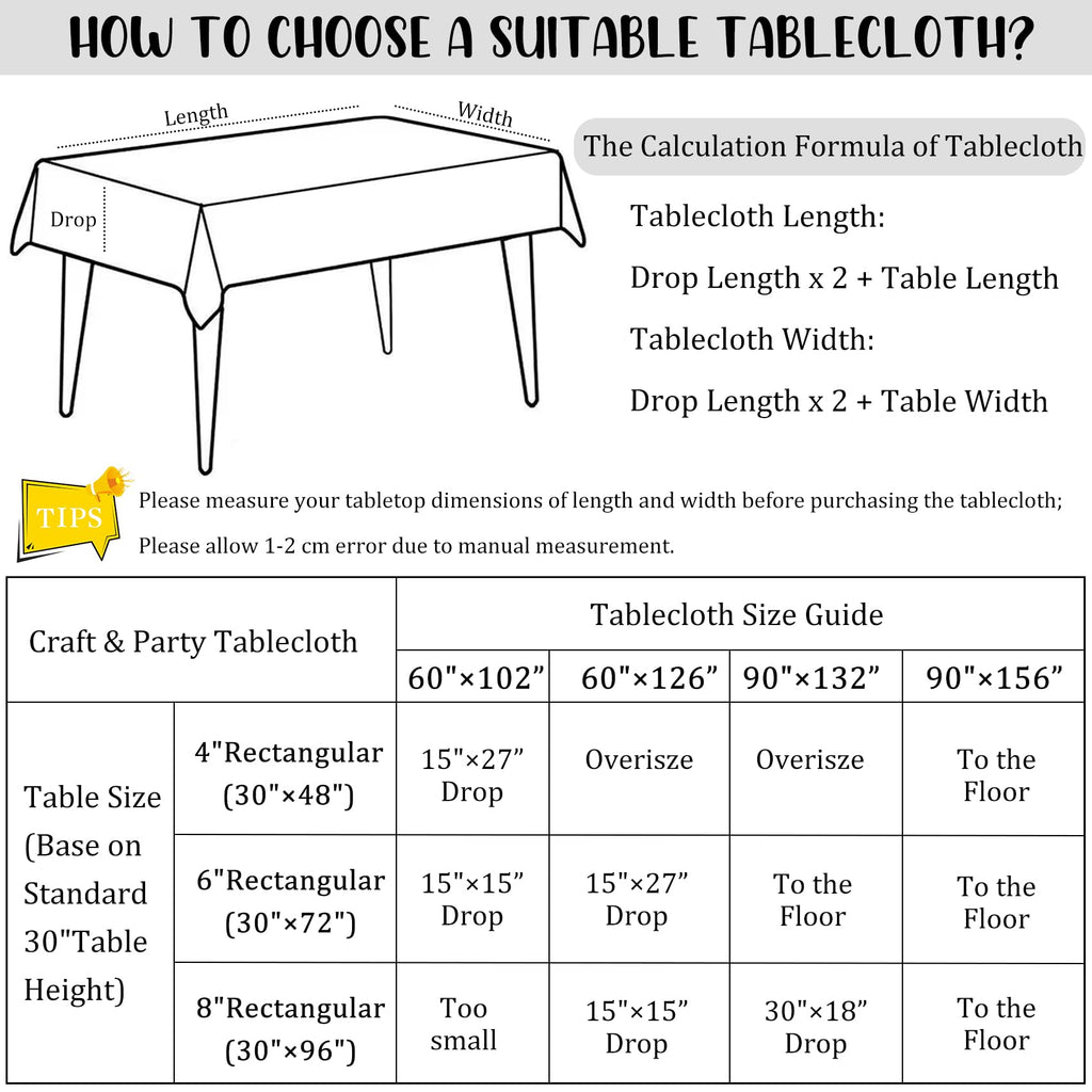 Fivenl 12 Pack White Tablecloth 60 x 102 Inch, Bulk 6 Foot Rectangle Table Clothes, Washable Polyester Fabric Table Covers for Wedding, Party, Reception, Banquet