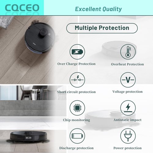 CQCEO 3400mAh Vacuum Cleaner Battery for Ecovacs Deebot N79 N79S N95 DN622 and for Eufy RoboVac 11 11S 15C 15T 12 25C 30 35C, for Goovi F007C D380 for Amarey A800 A900 for Coredy R300 R500