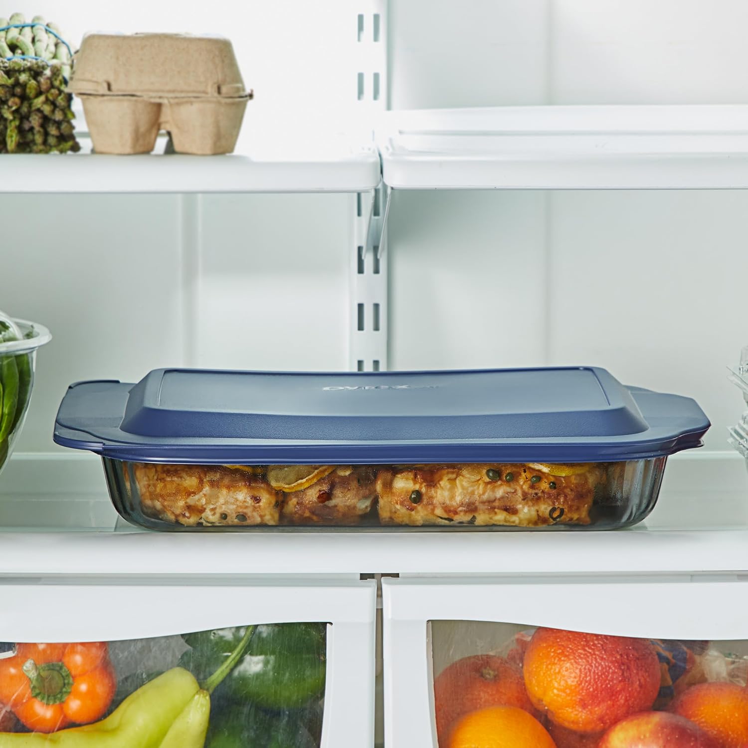 Pyrex Colors Tinted Glass Baking Dish - 9x13 Oblong Bakeware with BPA-Free Lid | Casserole & Lasagna Safe