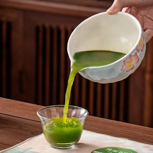 Clay&Fire Matcha Whisk Set，9 Pcs Ceramic Matcha Set, 15 OZ Matcha Bowl with Spout and Whisk，Matcha Kit for Friend, Ideal Gift for Matcha Lover（Cherry Bloom）