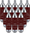 12 Pack Argon Gas Capsules Compatible with Wine Preservation Systems,Plastic, Cyclindrical Bottle Stopper for Wine Preservation,Silver