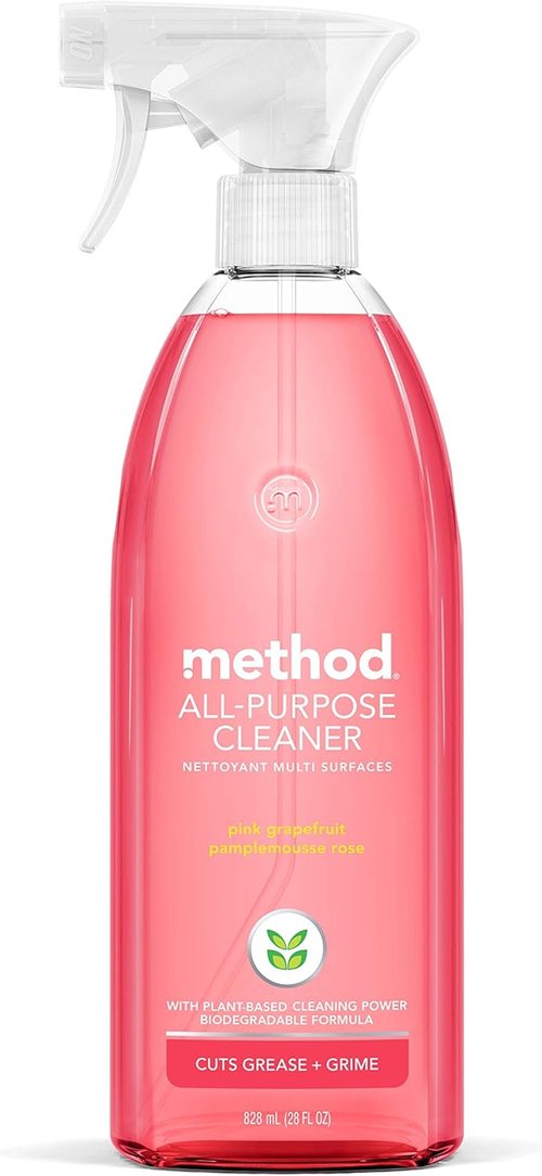 Method All-Purpose Cleaner - Pink Grapefruit Scent | Versatile for Counters, Tiles & Stone - 28 oz Spray Bottle