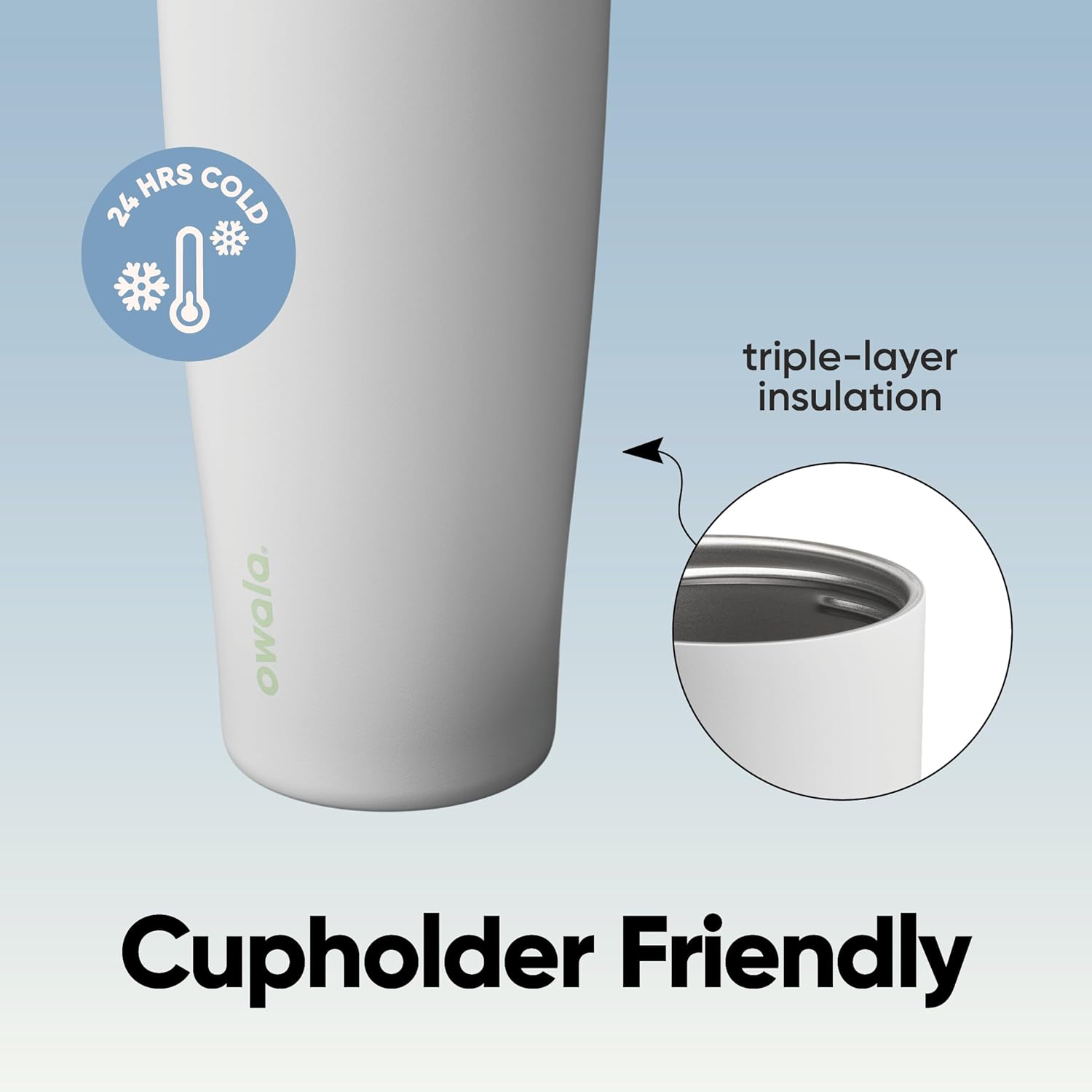 Owala FreeSip Sway Insulated Stainless Steel Water Bottle - 40oz, Two-Way Spout, BPA Free, Leak Proof | Perfect for Travel, School & Sports