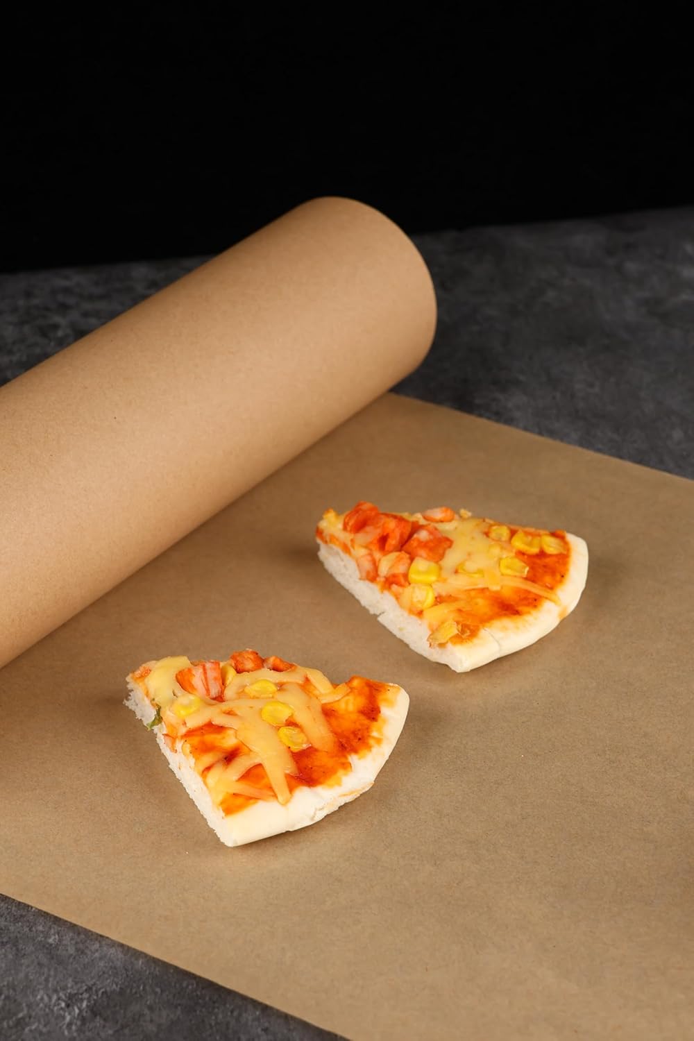 Unbleached Parchment Paper Roll 15in x 210ft - Food Grade Non-Stick Baking Paper with Built-in Slide Cutter