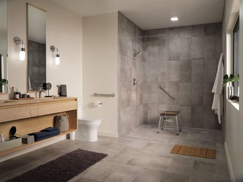 Moen Genta LX Modern Single Kitchen or Bathroom Towel Bar, 6.8-Inch, Brushed Nickel, BH3886BN