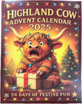 Highland Cow Advent Calendar 2025 - 24-Day Countdown with 3D Cow Dolls | Unique Holiday Desk Decor