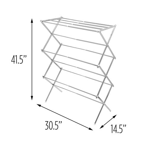 Honey-Can-Do DRY-03053 Expandable Steel Drying Rack, Chrome