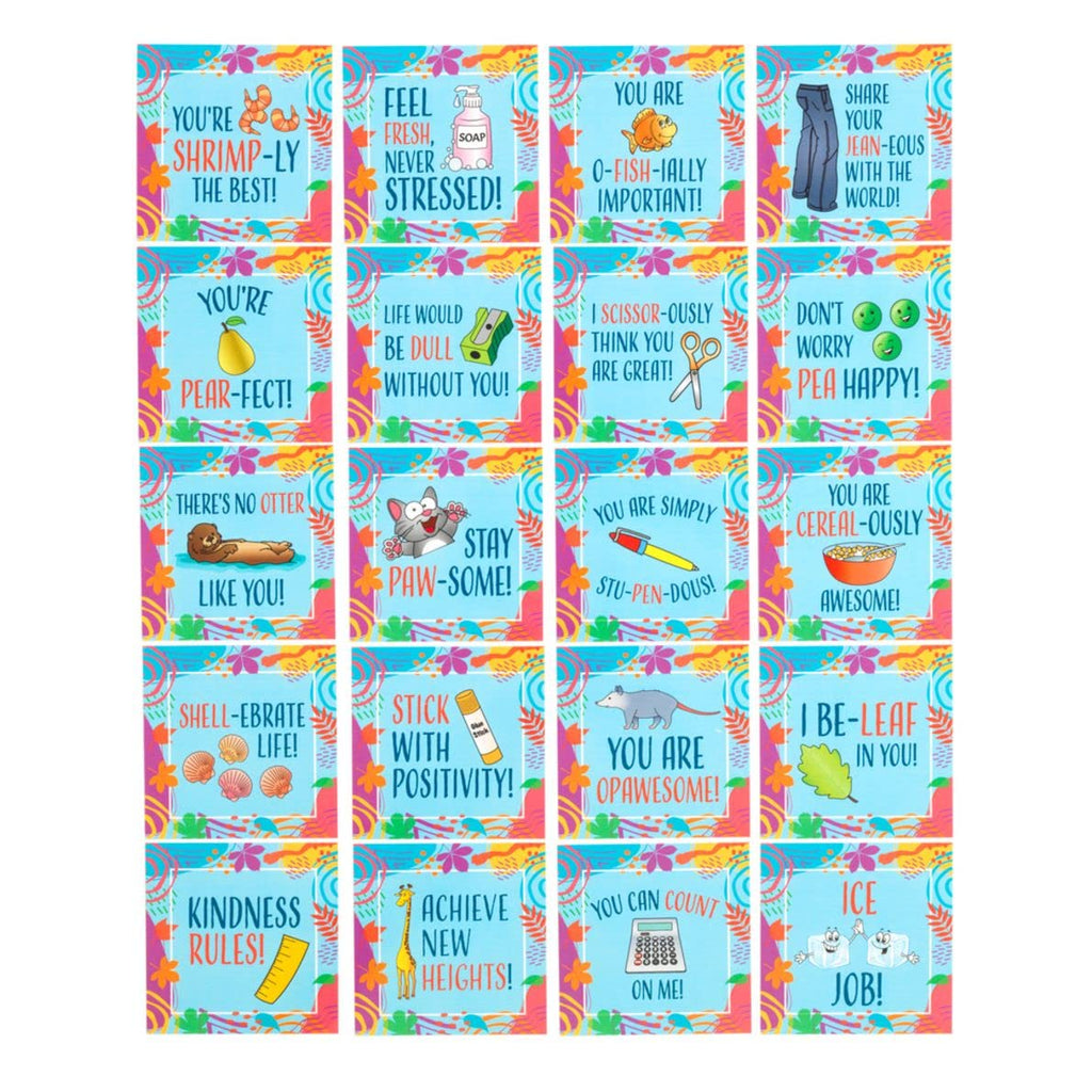 Really Good Stuff Little Enlightenments - Playful Pun Cards - Set of 40 - Boxed Card Set - Gift of Positivity and Inspiration - Social-Emotional Learning - Mental Health