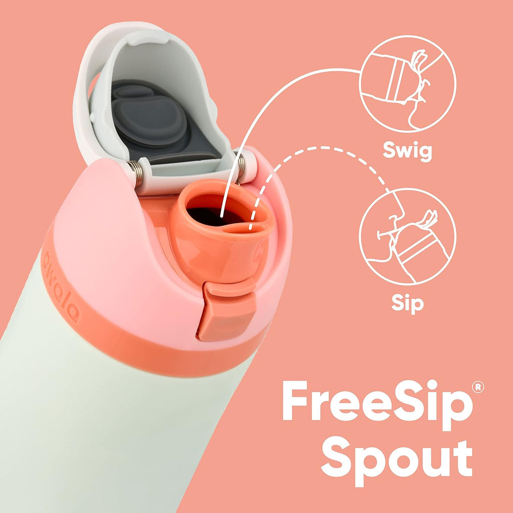 Owala FreeSip Insulated Stainless Steel Water Bottle - BPA-Free, 24 Oz, Perfect for Travel - Boneyard