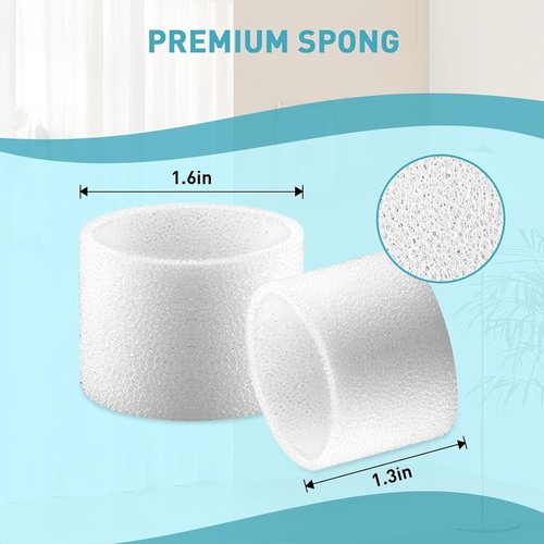 30-pack Humidifier Filters Compatible with LEVOIT Humidifiers Model Classic160, Dual150, Dual200S, Classic300(S), LV600S, OasisMist 450S, Superior 6000S Series - Enhanced Humidification Efficiency