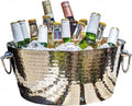 BREKX Double-Walled Insulated Steel Ice Bucket with 4 Champagne Flutes Combo Set - Champagne Ice Bucket for Parties, Wedding Gifts for the Couple, Mimosa Bar Supplies