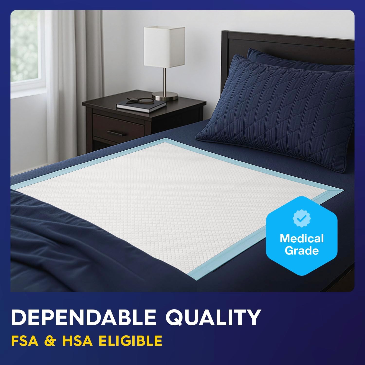 PULP Incontinence Underpads - Super Absorbent Disposable Bed Pads | 36" x 36" | Ideal for Adults, Children & Babies
