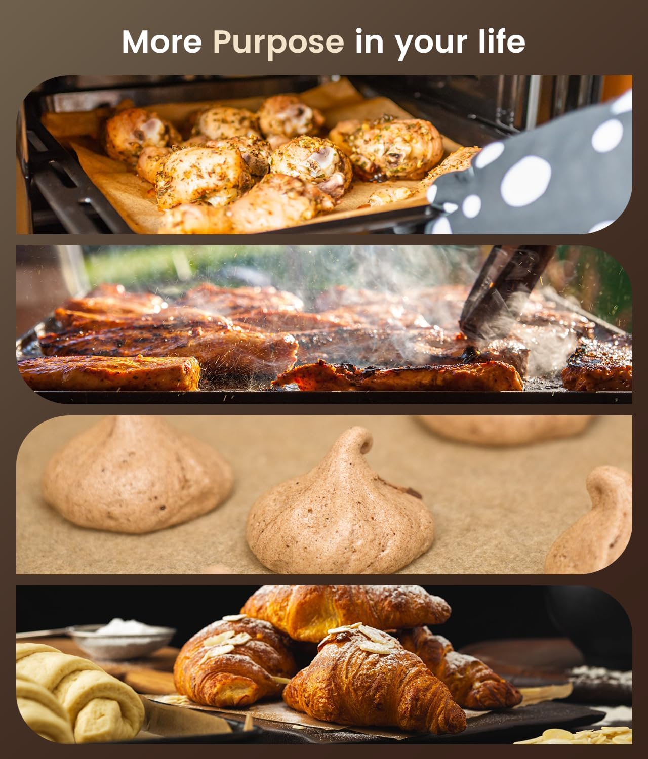 Skiennix Parchment Paper Sheets - 300 Non-Stick Baking Liners, 12x16 Inches for Oven & Air Fryer
