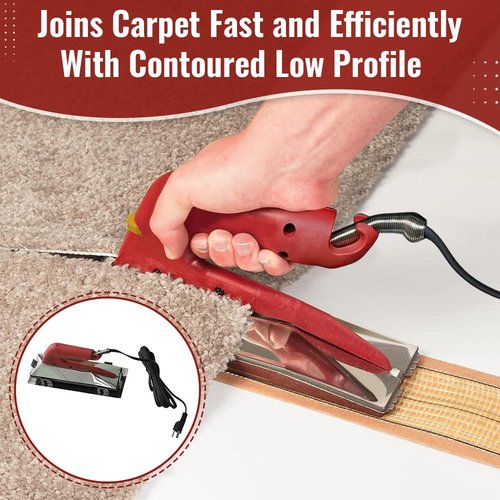 Zimpty ZY305 10in. 800 Watt Carpet Seaming Iron