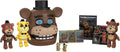 PhatMojo Five Nights at Freddy's Freddy Fazbear Animatronic Bundle - 11 Items with Blinking Eyes, Lights & Sounds