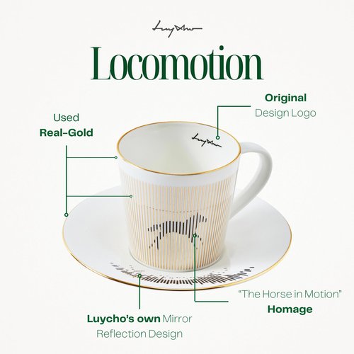 Luycho Mirror Cup Locomotion The Running Horse_11oz