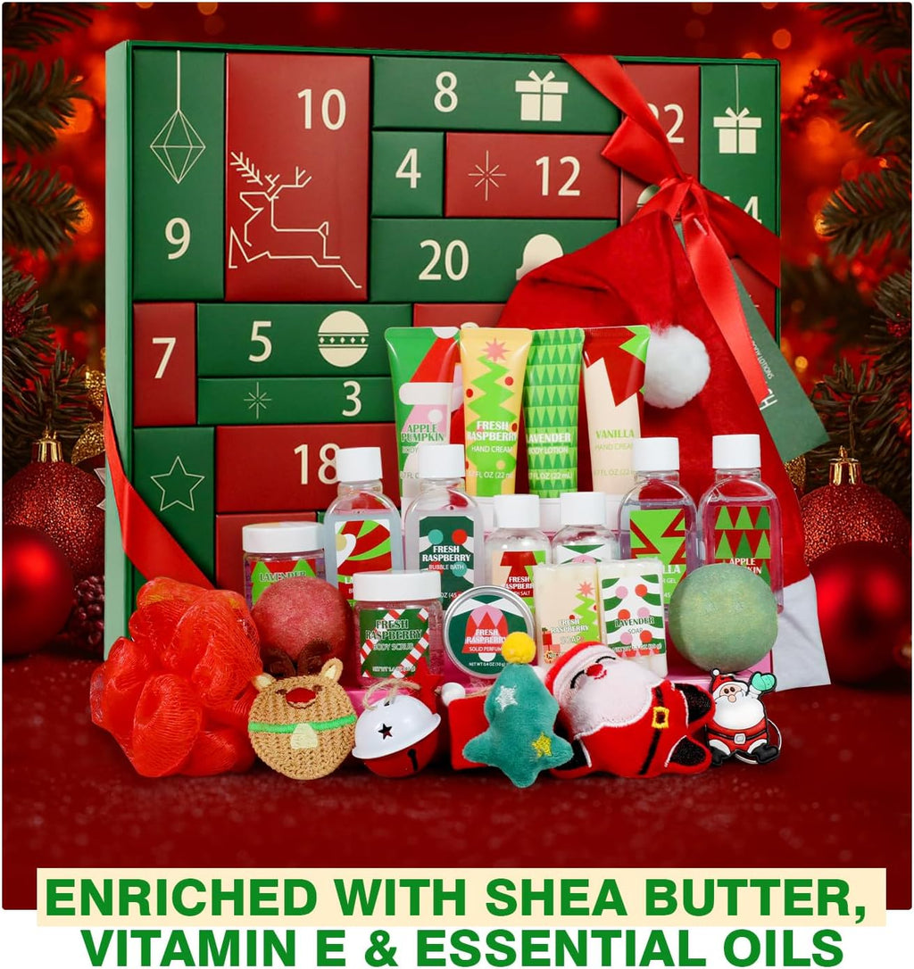 Advent Skincare Calendar 2025 - 24-Day Beauty Countdown for Women | Perfect Holiday Gift Set