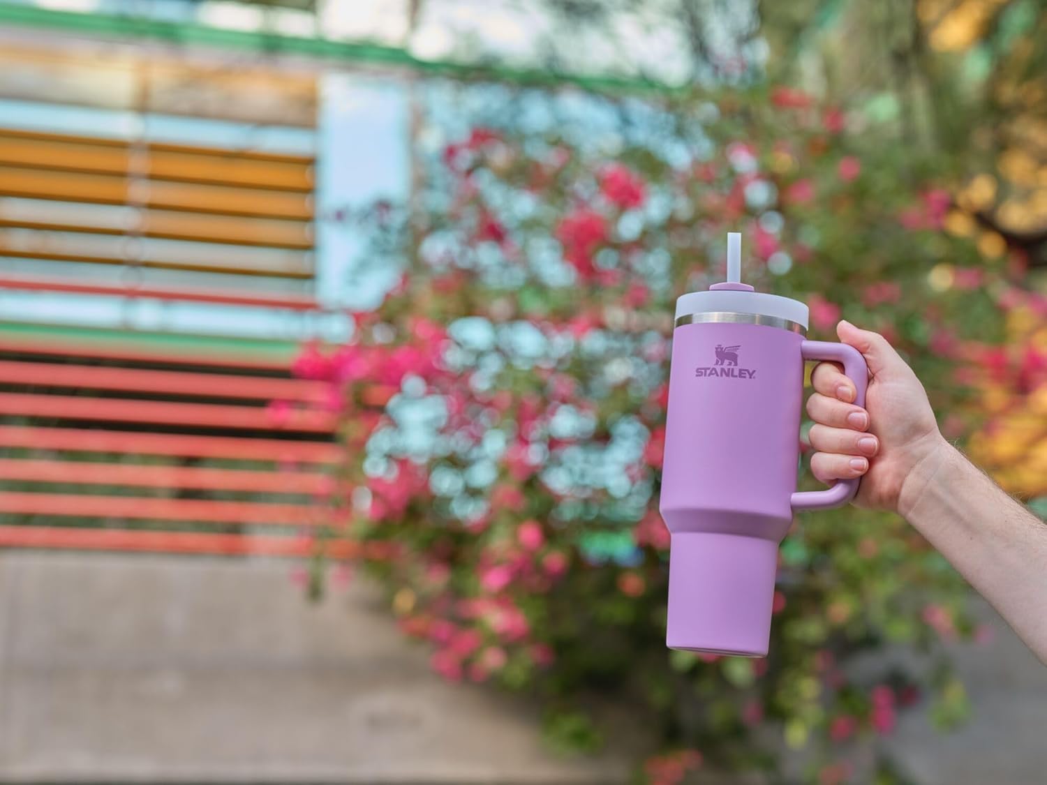 STANLEY Quencher H2.0 Tumbler - 40 oz Insulated Stainless Steel Cup with Handle & Straw | BPA-Free | Lilac