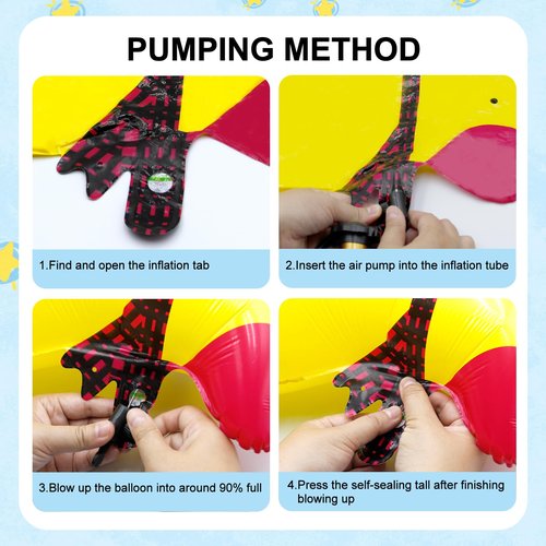 8-Pack Walking Farm Animal Balloons | Farm Theme Party Decorations for Kids' Birthdays, BBQs & Farmhouse Events | Reusable Foil Balloons with Ribbon