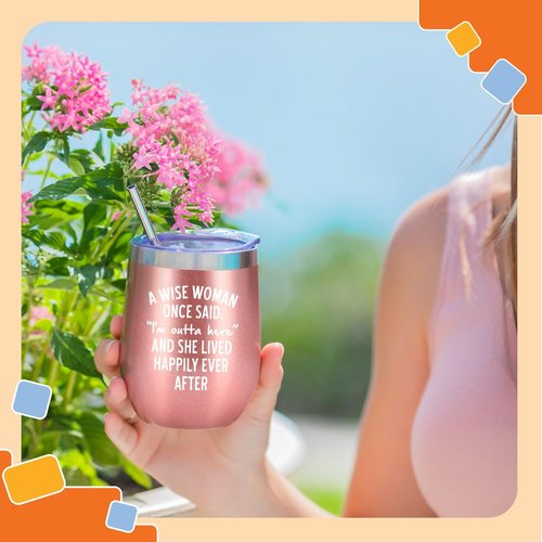 NewEleven Retirement Gifts For Woman 2026 - Funny Retirement Gifts For Coworker Leaving - Farewell, Leaving, Goodbye Gift For Coworkers, Friends - 12 Oz Tumbler
