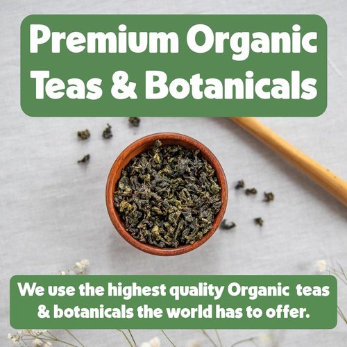 Heavenly Tea Leaves Organic 9 Loose Leaf Tea Sampler Gift Set (Approx. 90 Cups) | Assortment of Black Tea, Green Tea, Herbal Tea | High to No Caffeine | Great Hot or Iced | Premium Assorted Gift Box