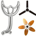 jojofuny Ceiling Fan Support Rod Replacement Metal Blade Arm for Ceiling Fan Parts Repair Sturdy Hardware for Balanced Operation，6.7" x 4.3", Silver