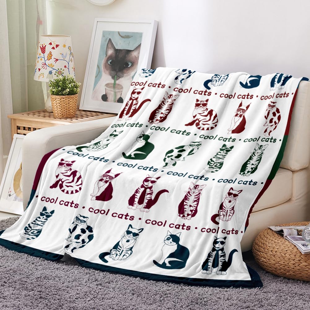 Dog Blanket Watercolor Puppy Animal Themed Throw Blanket Ultra Soft Pet Blanket Gifts for Dog Lover Throw Cozy Flannel Bed Cover Lightweight Fuzzy Plush Couch Cover 60" X 80"