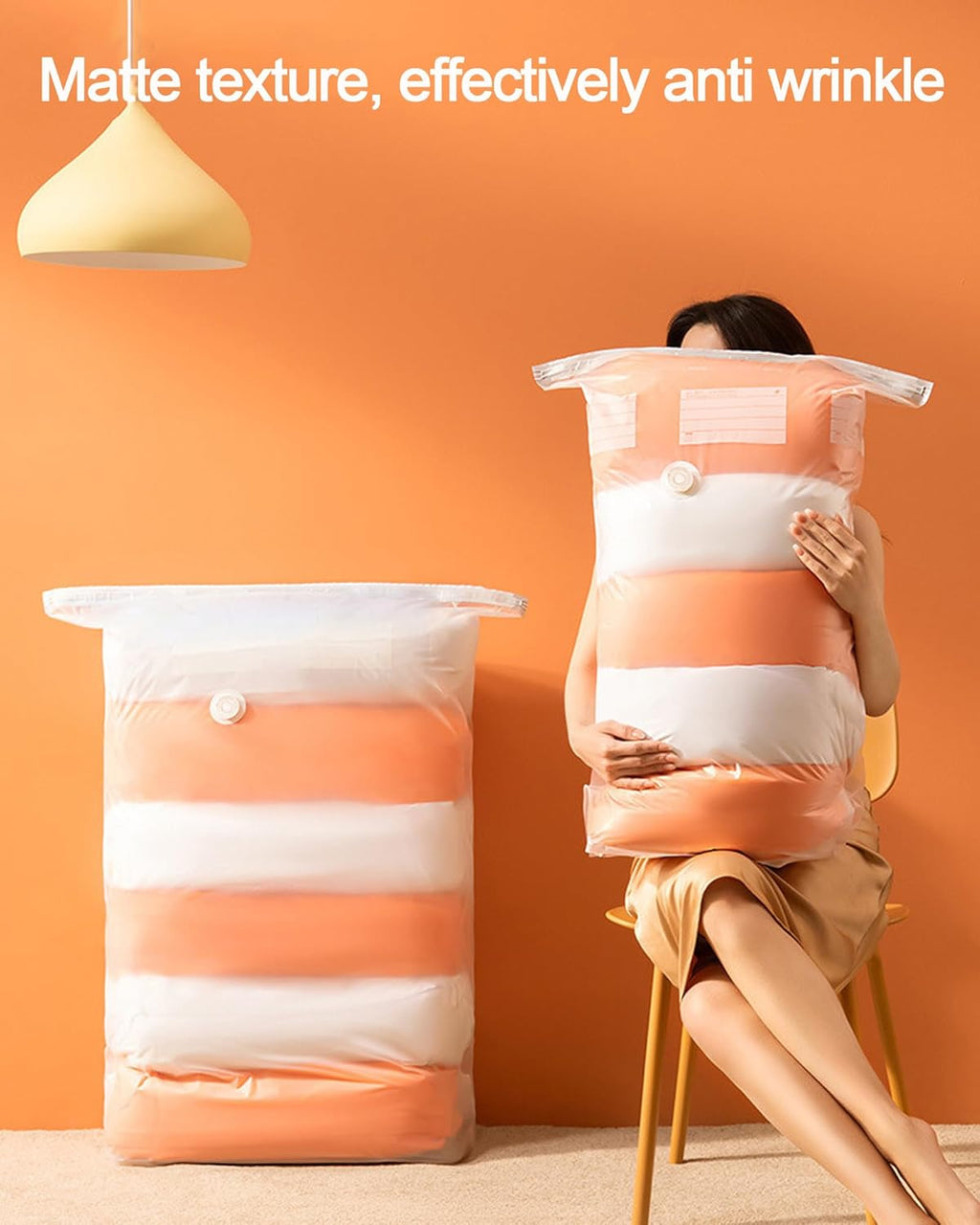 YQBOOM Vacuum Storage Bags - Extra Large Space Saver Set for Bedding, Clothes & Travel | 5 Pack