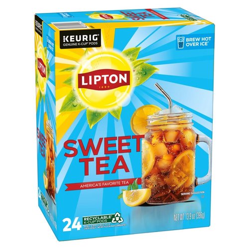 Lipton Iced Tea K-Cup Pods, Sweet Tea & Unsweetened Tea 24 CT (1ea) (Variety Pack)