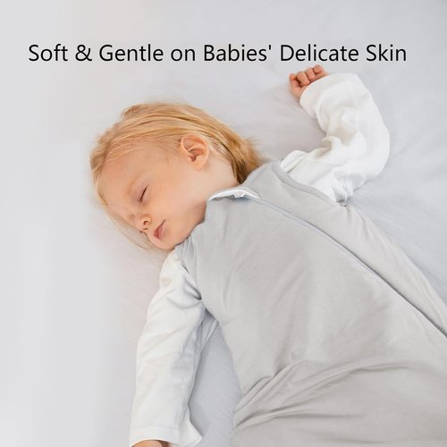BubblePanda Sleep Sack | Soft Bamboo Toddler Sleeping Bag 12-18 Months | 2-Way Zipper, 1.0 Tog