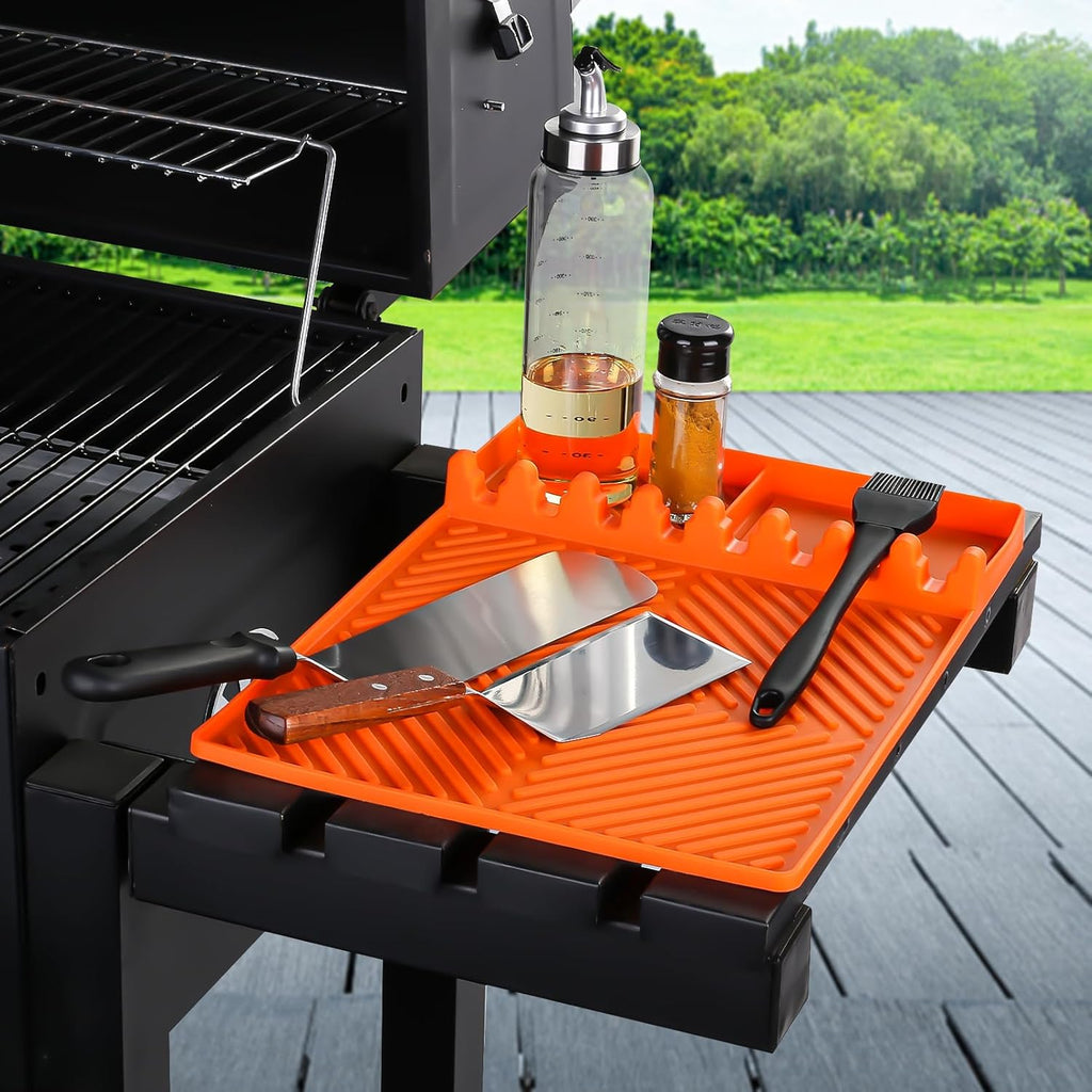 Skiennix Silicone Griddle Tools Mat - Versatile Cooking & Baking Countertop Pad | Orange Color