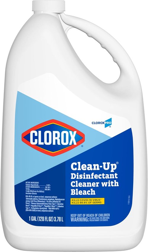 CloroxPro Disinfectant Cleaner with Bleach Refill - 128 Ounces for Powerful Cleaning & Sanitizing
