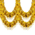 33Ft Christmas Tinsel Garland Shiny Thick Gold Tinsel Decor Xmas Tree Decorations Metallic Twist Foil Garland for Christmas Birthday Holiday New Year Parties Indoor Outdoor Party Supplies - Gold