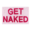 Bibabala Get-Naked Bath Mat, Cute Bathroom Rugs, Non Slip Absorbent Pink Bath Rug, Funny Bathroom Decor, Bathtub Decor Mats,Washable Shower Rug for Washroom Floor Apartment