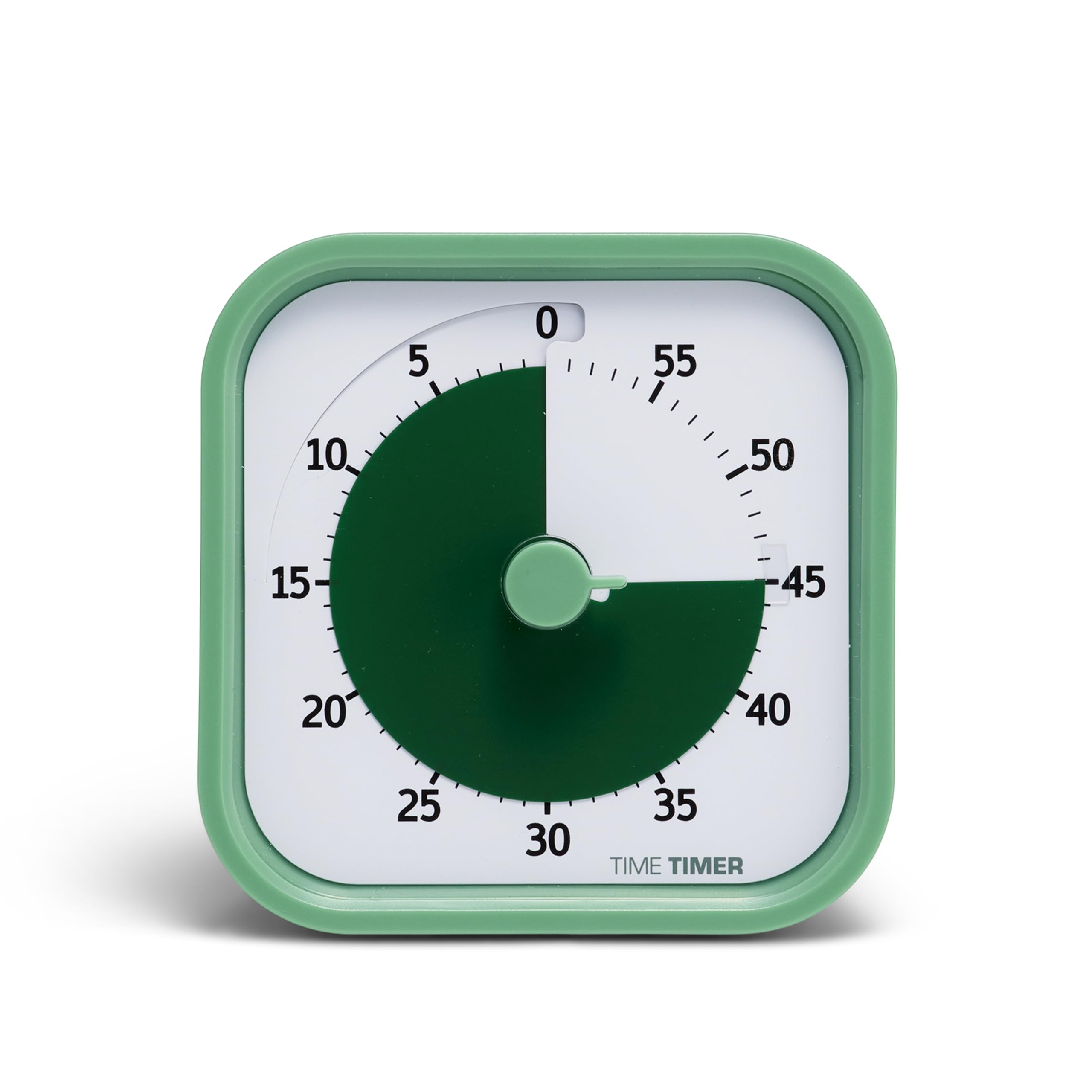 TIME TIMER Home MOD – 60-Minute Visual Timer, Home Edition, Silent Operation, for Homeschool Supplies, Study, Office & Meetings (Fern Green)
