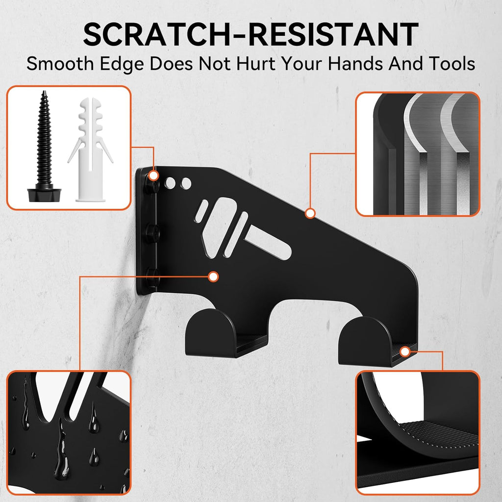 XZHXFX Chainsaw Hanger Wall Mount - Heavy-Duty Holder for Garage Organization | Protective Pad Included, 1 Pack