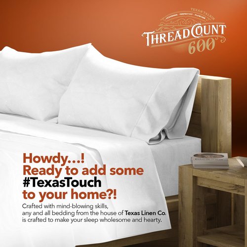 TEXAS LINEN CO. 100% Egyptian Cotton Queen Size Pillow Cases Set of 4 - Luxury 600 Thread Count Queen/Standard Pillowcases (2 Pair, White), Soft, Cooling & Breathable, Sateen Weave Pillow Covers