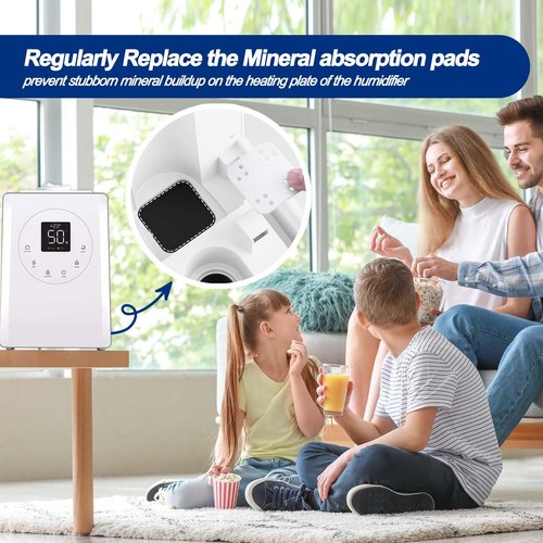 Humidifier Replacement Filters 20 Pack and Replacement Aroma Pads 20 Pack - Compatible with LEVOIT LV600HH, LV600S, OasisMist450S, OasisMist600S - Descaling Pads, White