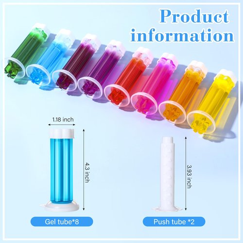 Heigble 8 Pcs Toilet Gels 112 Count 8 Kinds Flower Stamp Bowl Gel Scent Toilet Stain Removal Cleaner Air Freshener Flower Stamps Pack for Bathtubs Bathroom