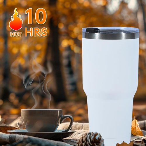 Dongni 30 oz Tumbler with Lid and Straw, Stainless Steel Tumblers Bulk, Insulated Vacuum Double Wall Travel Coffee Mug, Durable Powder Coated Tumbler Cups（Mix 12 pack）