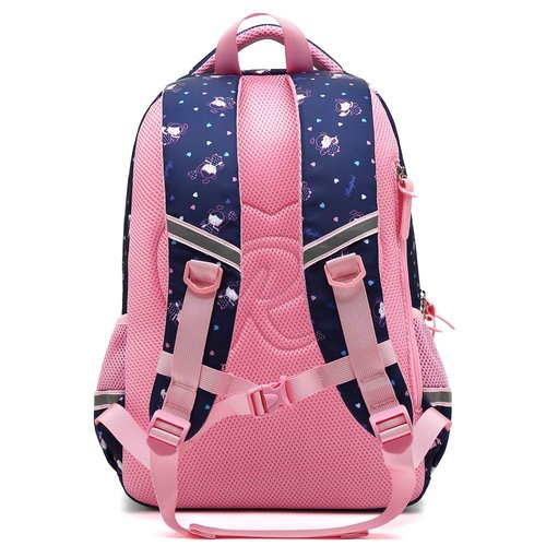 MIFULGOO Kids Girls School Backpack with Chest Strap Princess Cute Big Elementary Bookbag (Medium, Royalblue)