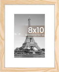 Upsimples 8x10 Picture Frame - Versatile Display for 5x7 or 8x10 Photos, Natural Finish, 1 Pack