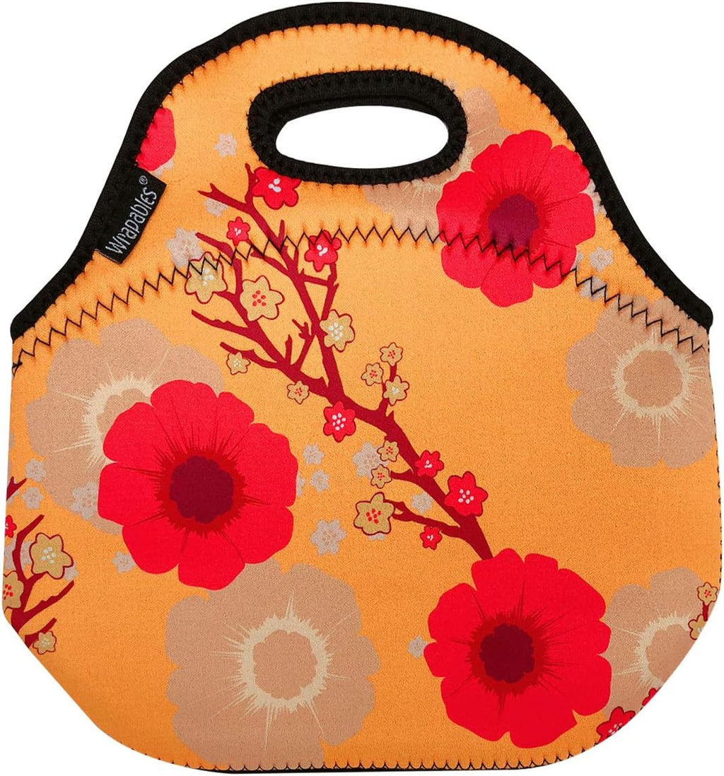 Allydrew Insulated Neoprene Lunch Bag - Stylish Zipper Tote for On-the-Go Meals | Blossoms Light Design