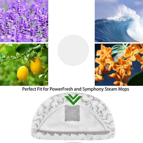 16 Pack Steam Mop Scent Discs Compatible with Bissell Powerfresh and Symphony Series, Fits Model 1940, 1806, 1132