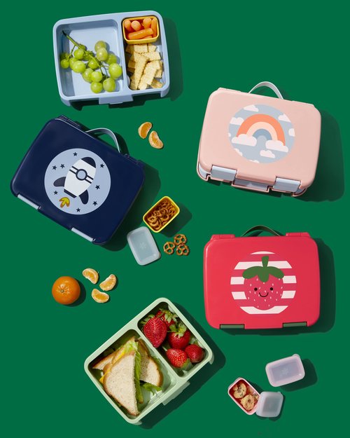 Skip Hop Kids Bento Lunch Box, Ages 3+, Sparks Rocket
