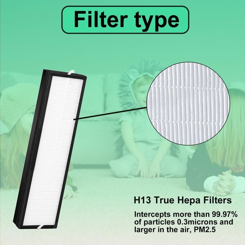 Maostair 2 Packs HFD320 Replacement Filter Compatible with Honeywell Air Genius 3,4,5,6 Series Air Purifiers-Models HFD300, HFD310, HFD320,HFD360,HFD314, HFD323CV1, HFD323-TGT,HFD324 （2+4）