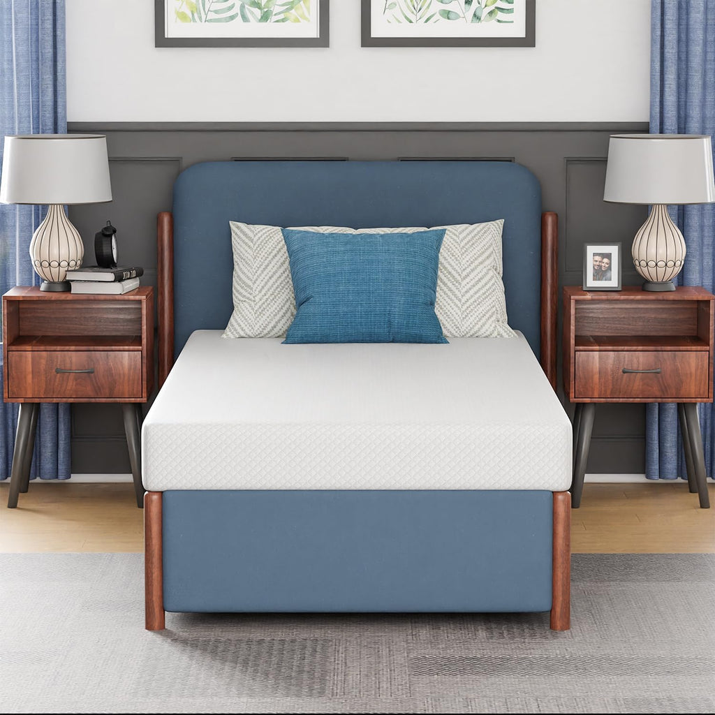 PayLessHere 6-Inch Twin Gel Memory Foam Mattress - Fiberglass Free & CertiPUR-US Certified for Cool Comfort